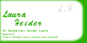 laura heider business card